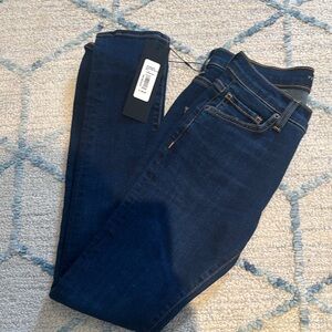 Veronica Beard Brooke mid rise Prussian Blue Skinny Jeans size 26 NWT